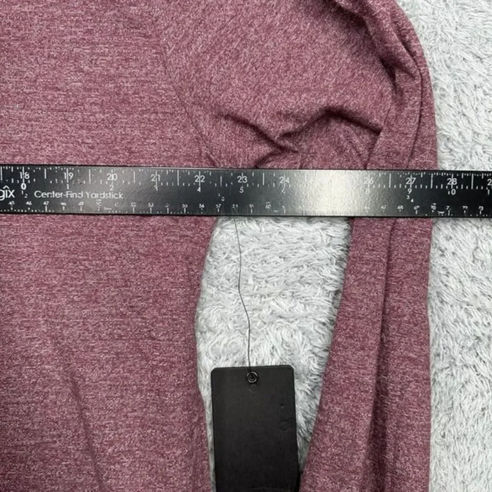 New TRUE RELIGION Burgundy Heather Henley Long Sleeve Shirt Mens Size‎ 3XL